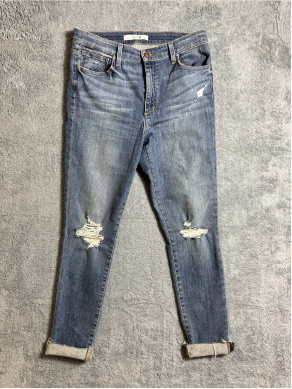 Joe's Jeans High Rise Skinny Ankle Jeans Size 30 Medium Wash